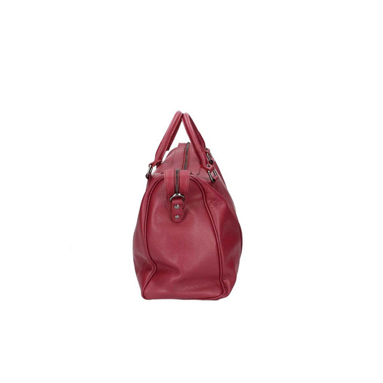 Weekender in Bordeaux mit Reißverschluss aus Leder - leder-accessoires.com