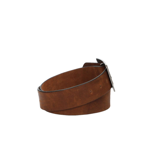 Ledergürtel Cognac 45mm mit dunkler Vollschließe - leder-accessoires.com