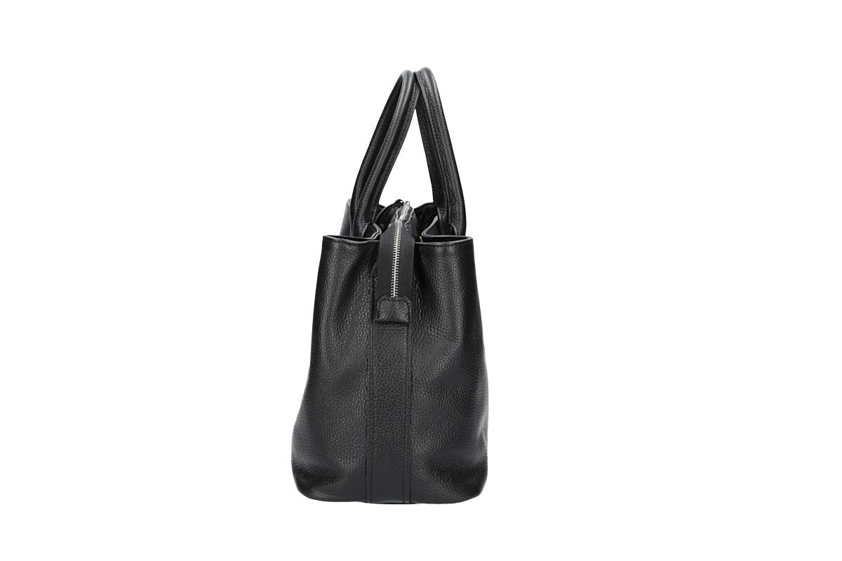 Handtasche|Business in Schwarz aus Leder