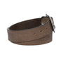 Ledergürtel Grau 40mm mit Blumenschließe
