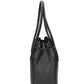 Schultertasche in Schwarz aus Leder