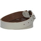 Damengürtel 35mm in Creme|Beige mit Dornschließe in Hufeisenform