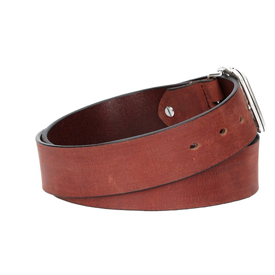 Ledergürtel in Rot 40mm mit Schmuckschließe Koppel - leder-accessoires.com