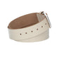 Ledergürtel Kids 30mm in Beige mit Dornschließe in Silber