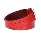 Ledergürtel Kids 30mm in Rot mit Dornschließe in Silber