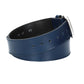 Ledergürtel Kids 30mm abgenäht in Blau mit Dornschließe in Silber