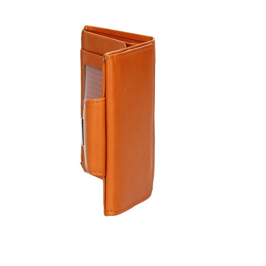 Geldbörse|Wiener Schachtel in Orange aus Leder - leder-accessoires.com