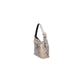 Beuteltasche in Beige|Pythonoptik aus Leder