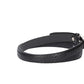Schlangenledergürtel 20mm in Schwarz  und Dornschließe
