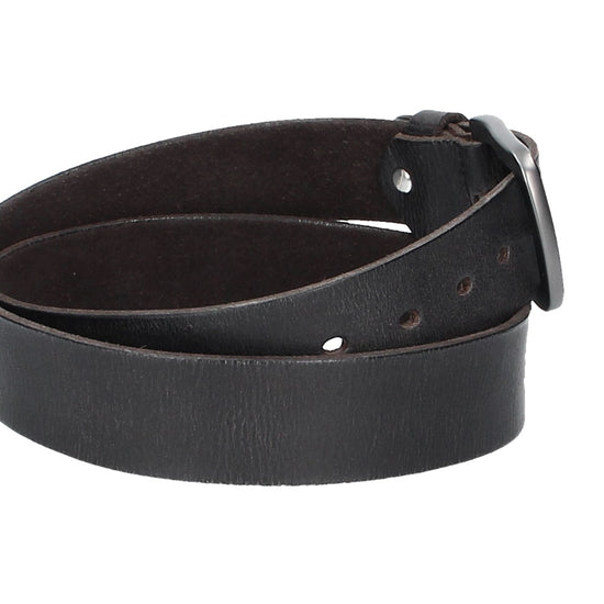 Ledergürtel Schwarz 40mm mit Dornschließe in Schwarz - leder-accessoires.com