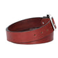 Ledergürtel in Rot 40mm mit Schmuck-Vollschließe