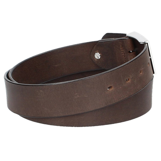 Ledergürtel Braun 40mm mit Koppelschließe - leder-accessoires.com