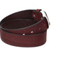 Ledergürtel Rot|Bordeaux 40mm mit Dornschließe in Silber