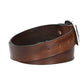 Ledergürtel in Cognac 40mm mit Schmuck-Vollschließe