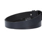 Herren-|Anzugsgürtel 30mm in Marine|Dunkelblau mit Dornschließe in Silber