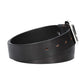 Ledergürtel in Schwarz 40mm mit Schmuck-Vollschließe