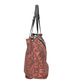 Shopper in Orange|Braun aus Canvas