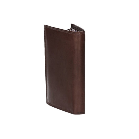 Geldbörse Hochformat mit Riegel in Braun aus Leder - leder-accessoires.com