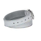 Ledergürtel Kids 25mm in Weiss mit Multicolornaht und Dornschließe in Silber