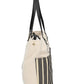 Shopper in Beige|Blau aus Canvas