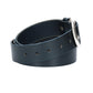 Ledergürtel Überlänge Blau|Marine 40mm mit Schließe in Silber