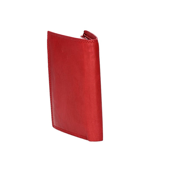 Geldbörse Hochformat in Rot aus Leder - leder-accessoires.com
