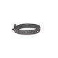 Armband mit Swarovski in Grau|Taupe aus Leder