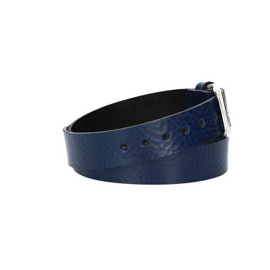 Ledergürtel Kids 25mm in Blau|Marine mit Schließe in Silber - leder-accessoires.com