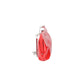 Clutch mit Clipverschluss in Rot aus Leder