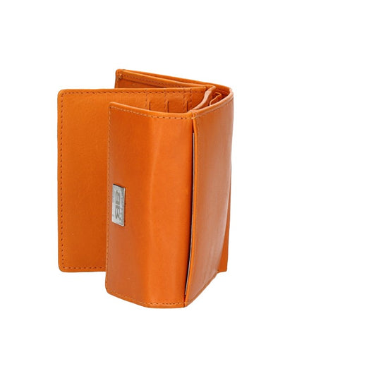 Geldbörse in Orange aus Leder - leder-accessoires.com