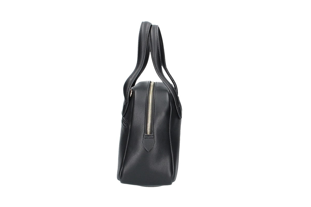 Kurzgrifftasche klein in Schwarz - leder-accessoires.com