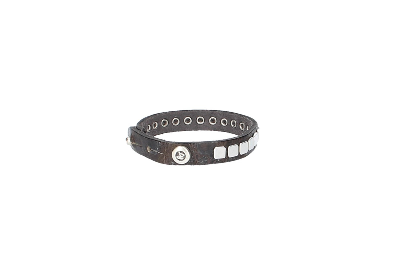 Armband Braun mit Nieten aus Leder