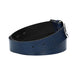 Ledergürtel 30mm in Blau | Marine mit Dornschließe in Silber