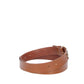 Ledergürtel 30mm in Cognac mit Dornschließe in Light Gold