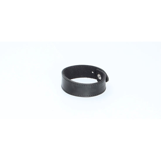 Armband Schwarz mit Naht aus Leder - leder-accessoires.com