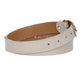 Veloursledergürtel 30mm in Sand|Beige mit Dornschließe in Lightgold