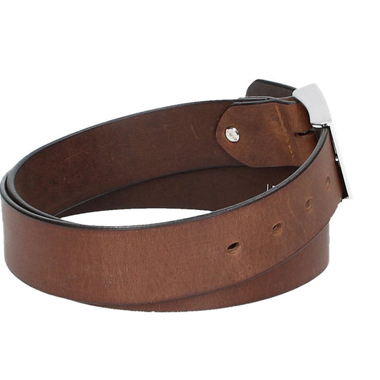 Ledergürtel Cognac 40mm mit Koppelschließe - leder-accessoires.com