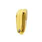Damenbörse mit Reißverschluss in Gelb aus Leder