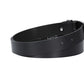 Herren-|Anzugsgürtel 30mm in Schwarz mit Dornschließe in Silber