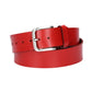 Ledergürtel Kids 30mm in Rot mit Dornschließe in Silber