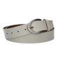 Damengürtel 35mm in Creme|Beige mit Dornschließe in Hufeisenform