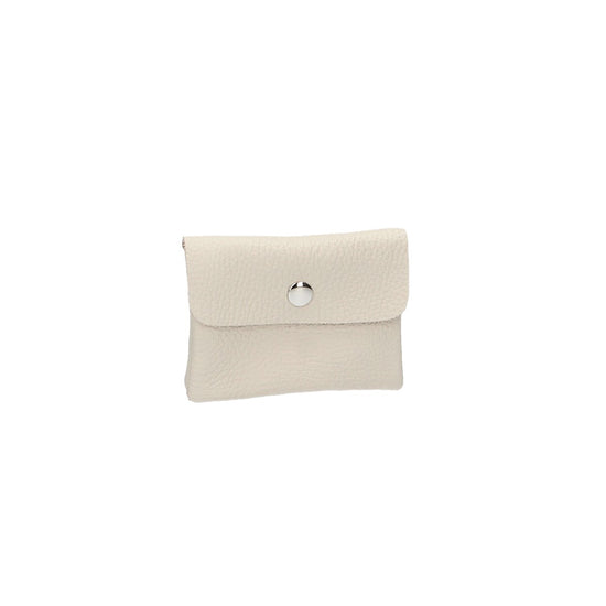 Minibörse in Beige aus Leder - leder-accessoires.com