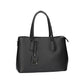 Schultertasche in Schwarz aus Leder
