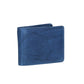 Geldbörse Querformat mit Riegel in Blau|Navy aus Leder