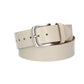 Ledergürtel Kids 30mm in Beige mit Dornschließe in Silber