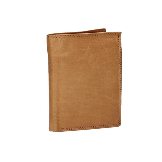 Geldbörse Hochformat in Cognac aus Leder - leder-accessoires.com