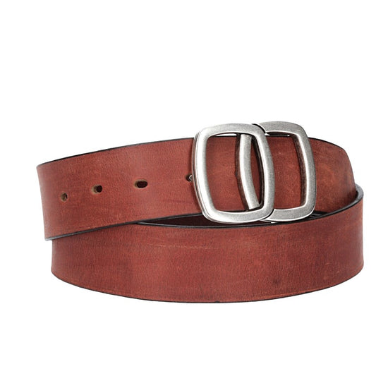 Ledergürtel in Rot 40mm mit Schmuckschließe Koppel - leder-accessoires.com
