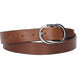Ledergürtel 30mm in Cognac mit Schmuckschließe