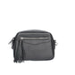 Umhängetasche in Schwarz aus Leder