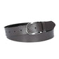 Ledergürtel 30mm in Grau mit Dornschließe in Silber